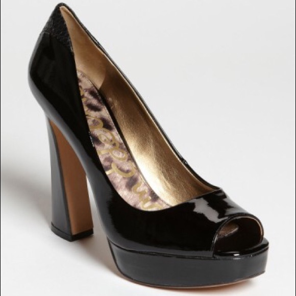 Sam Edelman Shoes - Sam Edelman Black Tacoma Patent Shoes